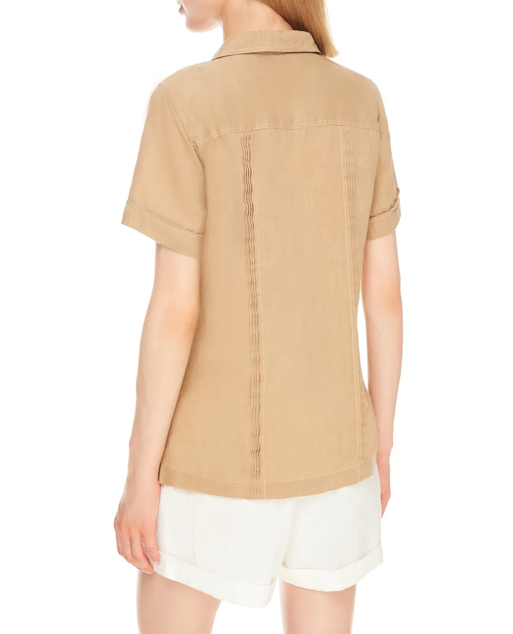 Льняная рубашка Polo Ralph Lauren 211838912001, бежевый цвет • Купить в интернет-магазине Kameron