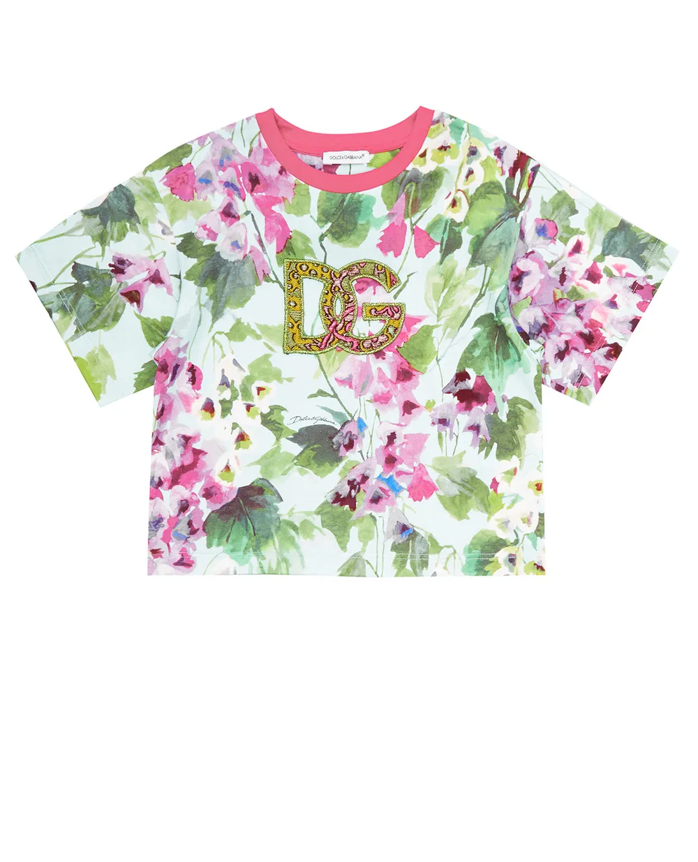 Детская футболка Dolce&Gabbana Kids L5JTIK-G7B6Q-B, разноцветный цвет • Купить в интернет-магазине Kameron