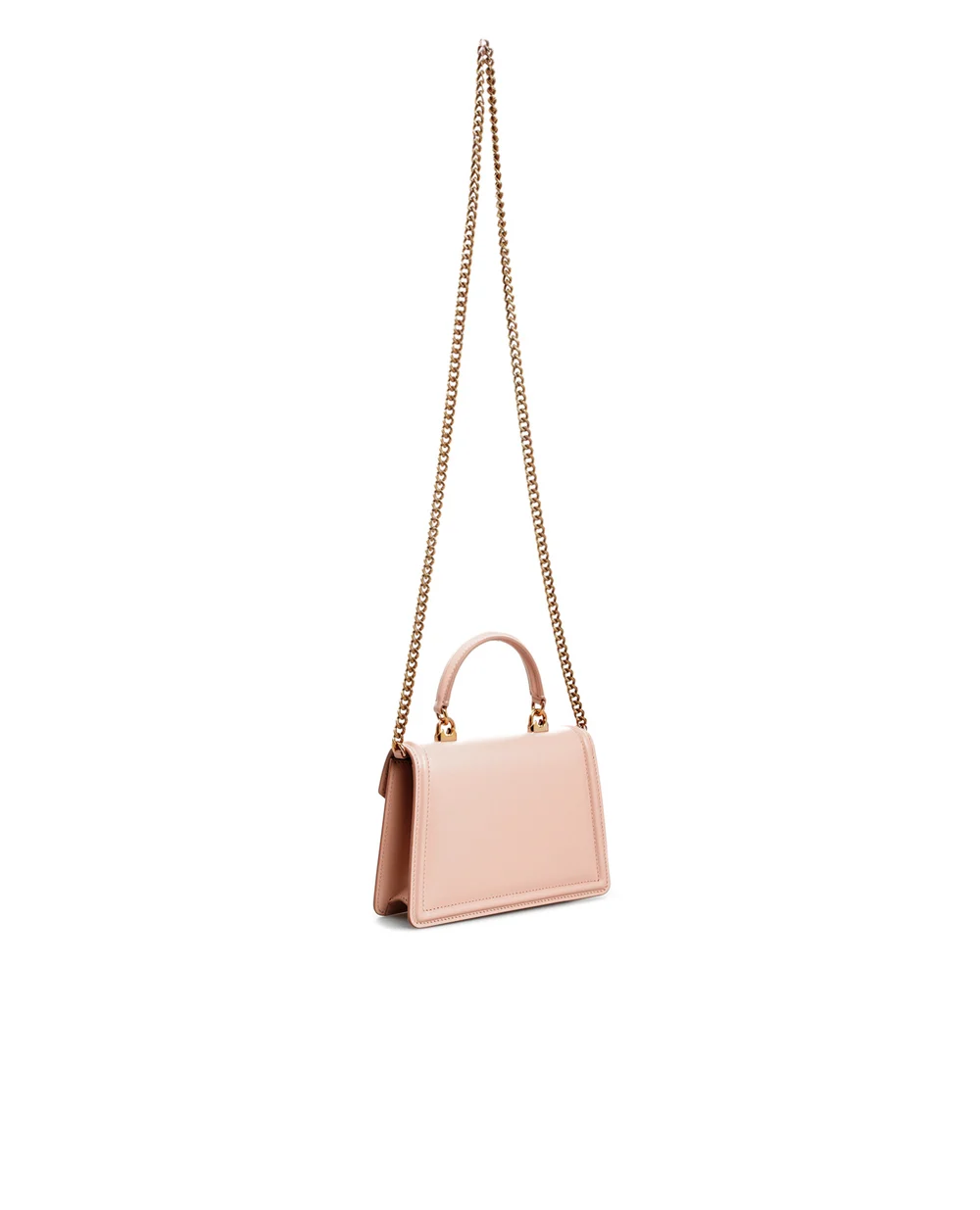 Кожаная сумка Devotion Small Dolce&Gabbana BB6711-AV893, пудровый цвет • Купить в интернет-магазине Kameron