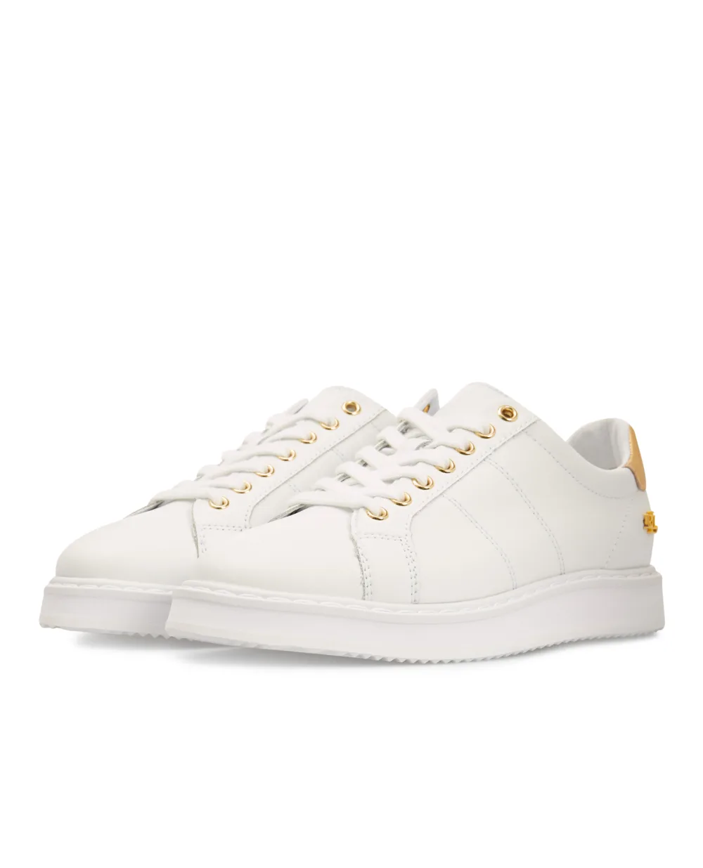 Кожаные сникеры Polo Ralph Lauren 802821066001, белый цвет • Купить в интернет-магазине Kameron