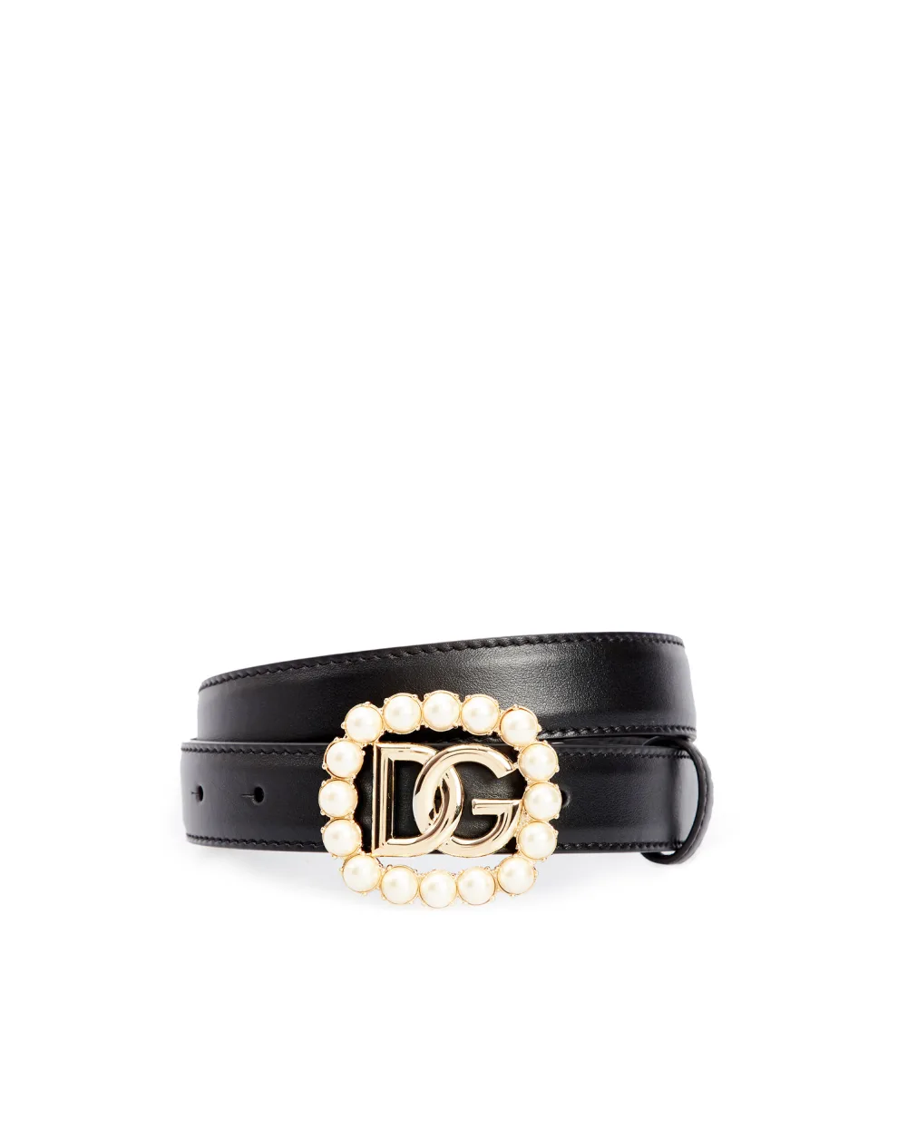 Кожаный ремень Dolce&Gabbana BE1480-AQ627, черный цвет • Купить в интернет-магазине Kameron
