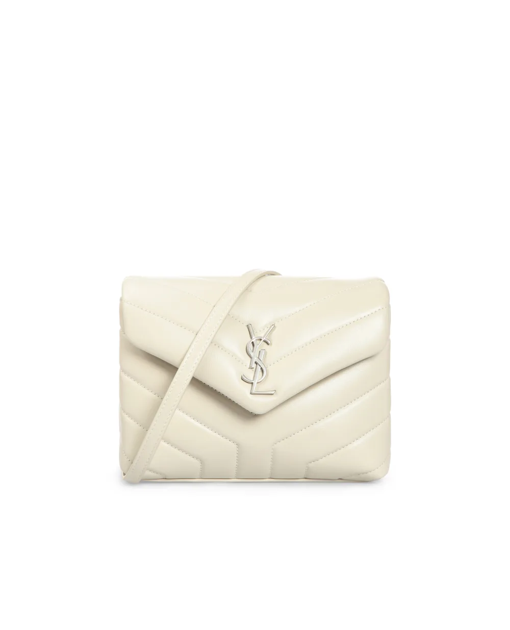 Кожаная сумка Monogram Loulou Saint Laurent 467072-DV706-, белый цвет • Купить в интернет-магазине Kameron