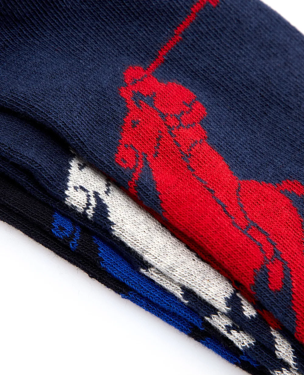 Носки (3 пары) Polo Ralph Lauren 449655205004, темно-синий цвет • Купить в интернет-магазине Kameron