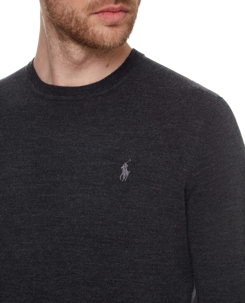 Шерстяной джемпер Polo Ralph Lauren 710714346008, темно-серый цвет • Купить в интернет-магазине Kameron