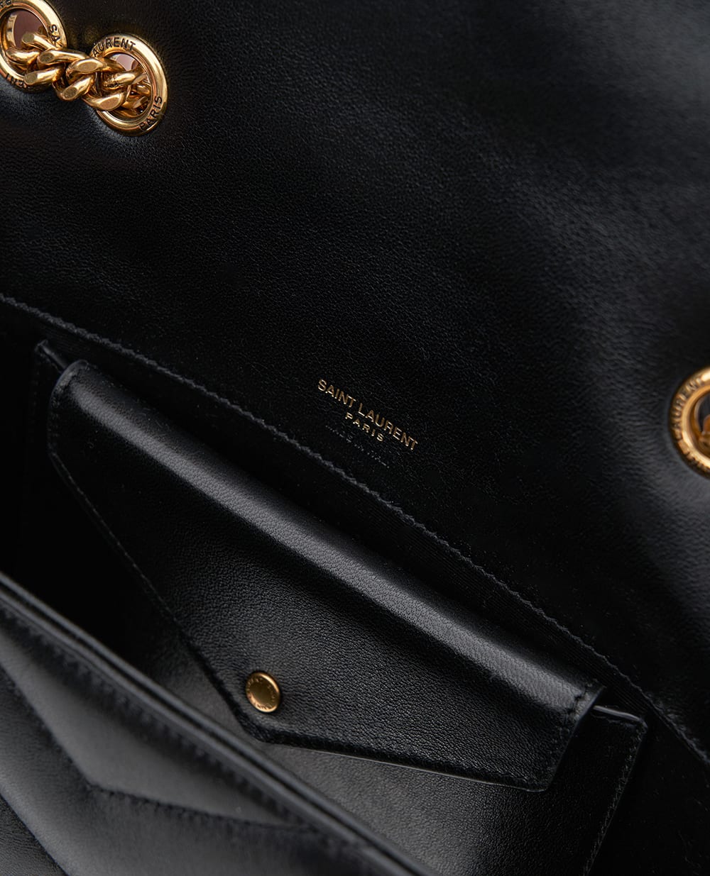 Сумка из кожи Loulou Small Saint Laurent 801437-AAEAX, черный цвет • Купить в интернет-магазине Kameron