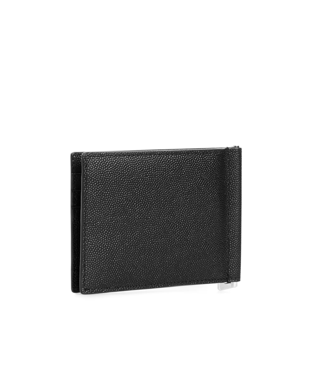 Кожаный держатель для денег Рassport holder Saint Laurent 378005-BTY0N-, черный цвет • Купить в интернет-магазине Kameron