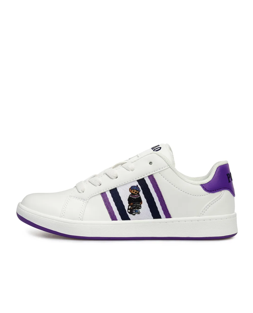 Детские сникеры Polo Bear Polo Ralph Lauren Kids RF102542-C, белый цвет • Купить в интернет-магазине Kameron