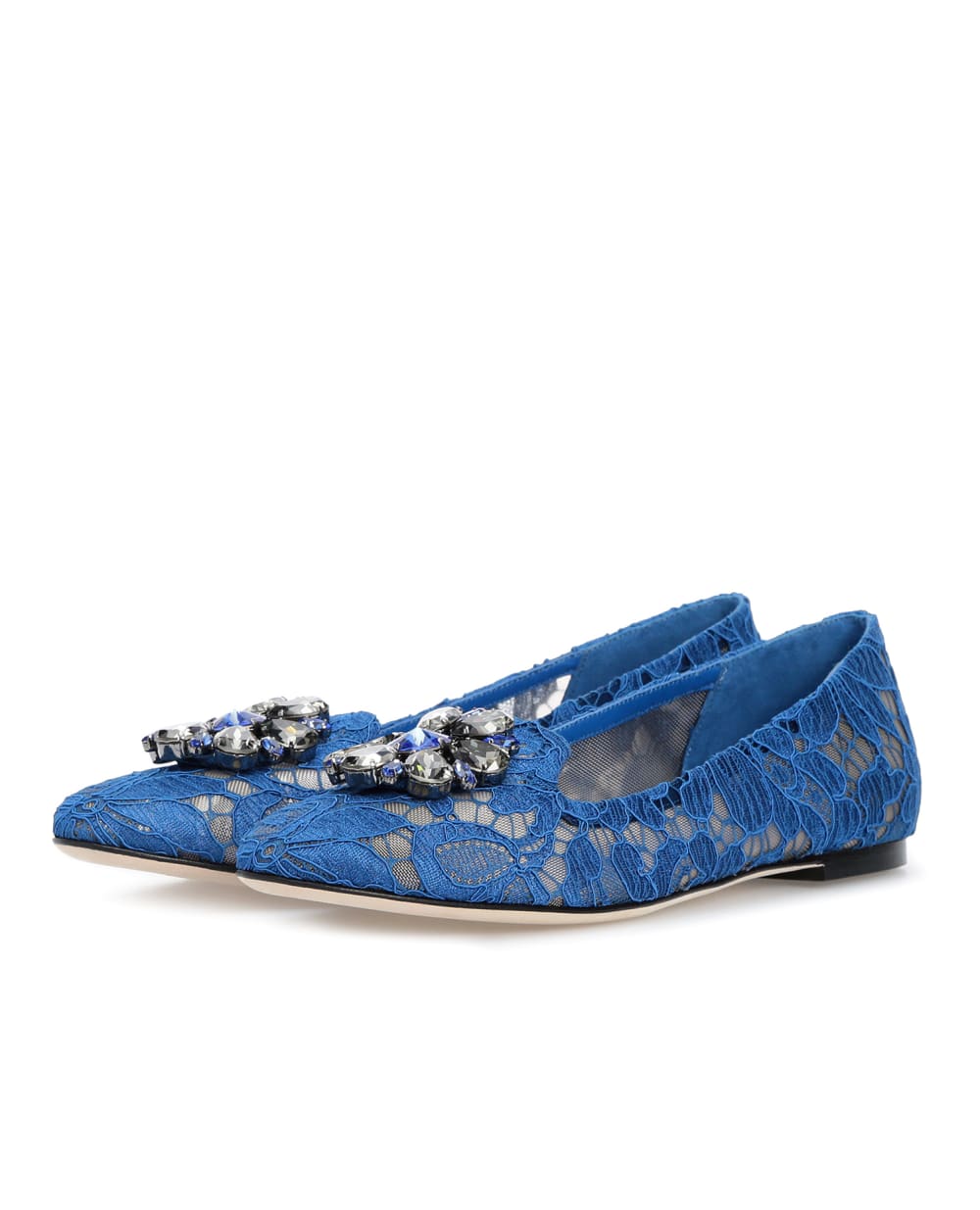 Кружевные слиперы Vally Dolce&Gabbana CP0010-AL198, синий цвет • Купить в интернет-магазине Kameron