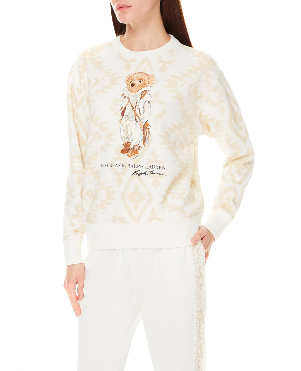 Свитшот Polo Ralph Lauren 211846895001, белый цвет • Купить в интернет-магазине Kameron