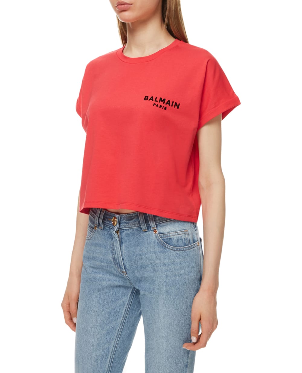 Футболка Balmain VF0EE005B013, розовый цвет • Купить в интернет-магазине Kameron