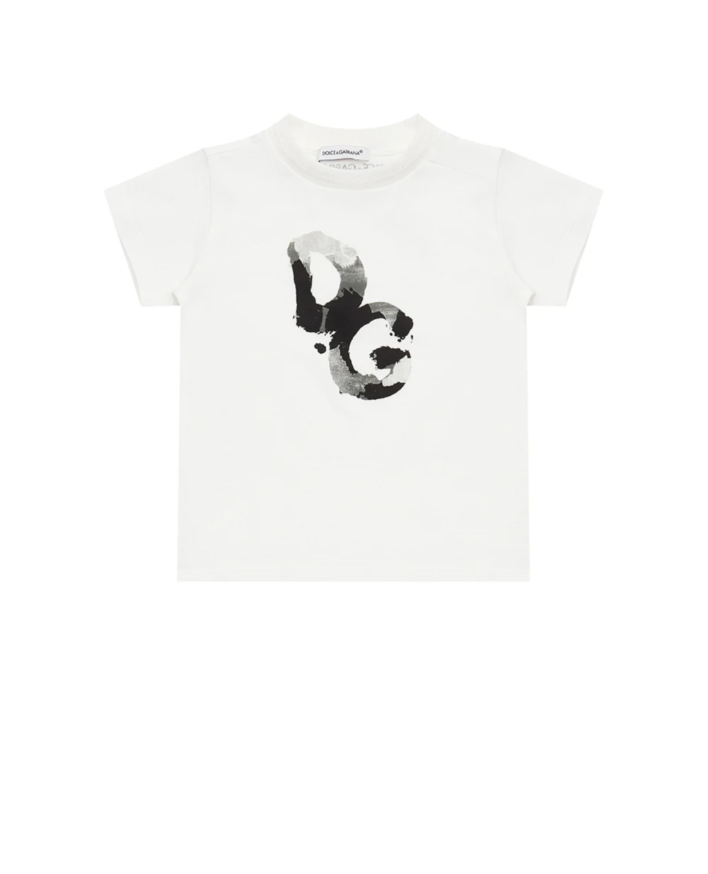 Футболка Dolce&Gabbana Kids L1JT7W-G7YFK, белый цвет • Купить в интернет-магазине Kameron