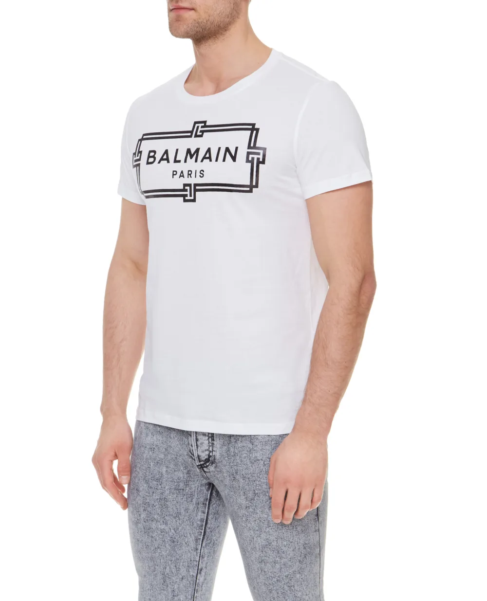 Футболка Balmain VH0EF000G065, белый цвет • Купить в интернет-магазине Kameron