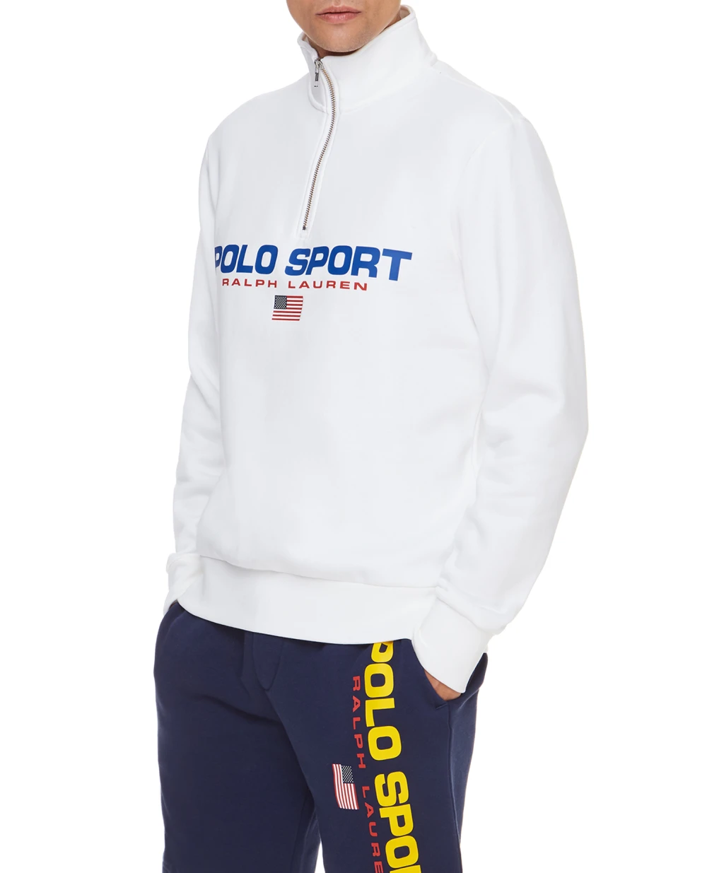 Спортивная кофта Polo Ralph Lauren 710835766002, белый цвет • Купить в интернет-магазине Kameron