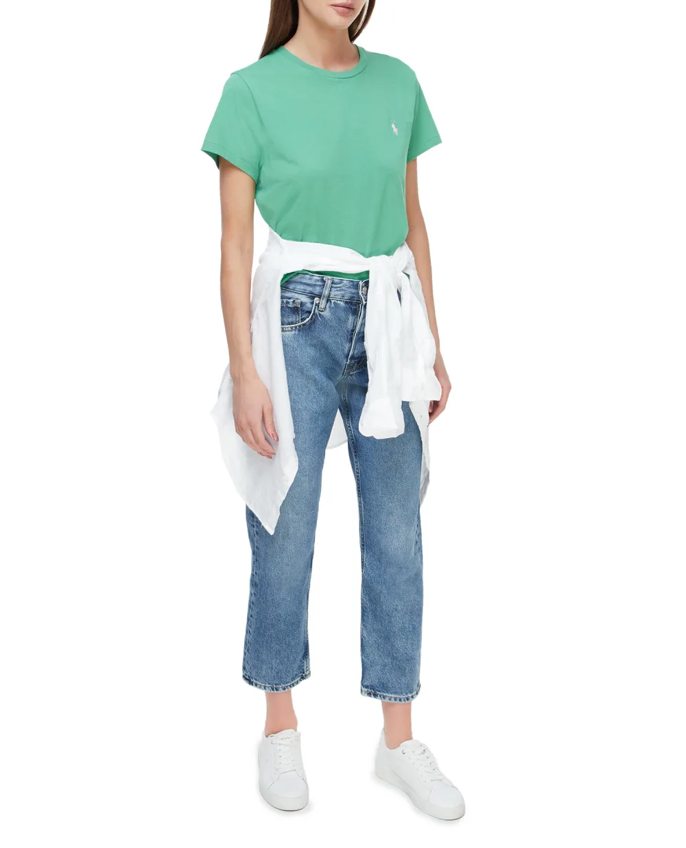 Футболка Polo Ralph Lauren 211898698002, зеленый цвет • Купить в интернет-магазине Kameron