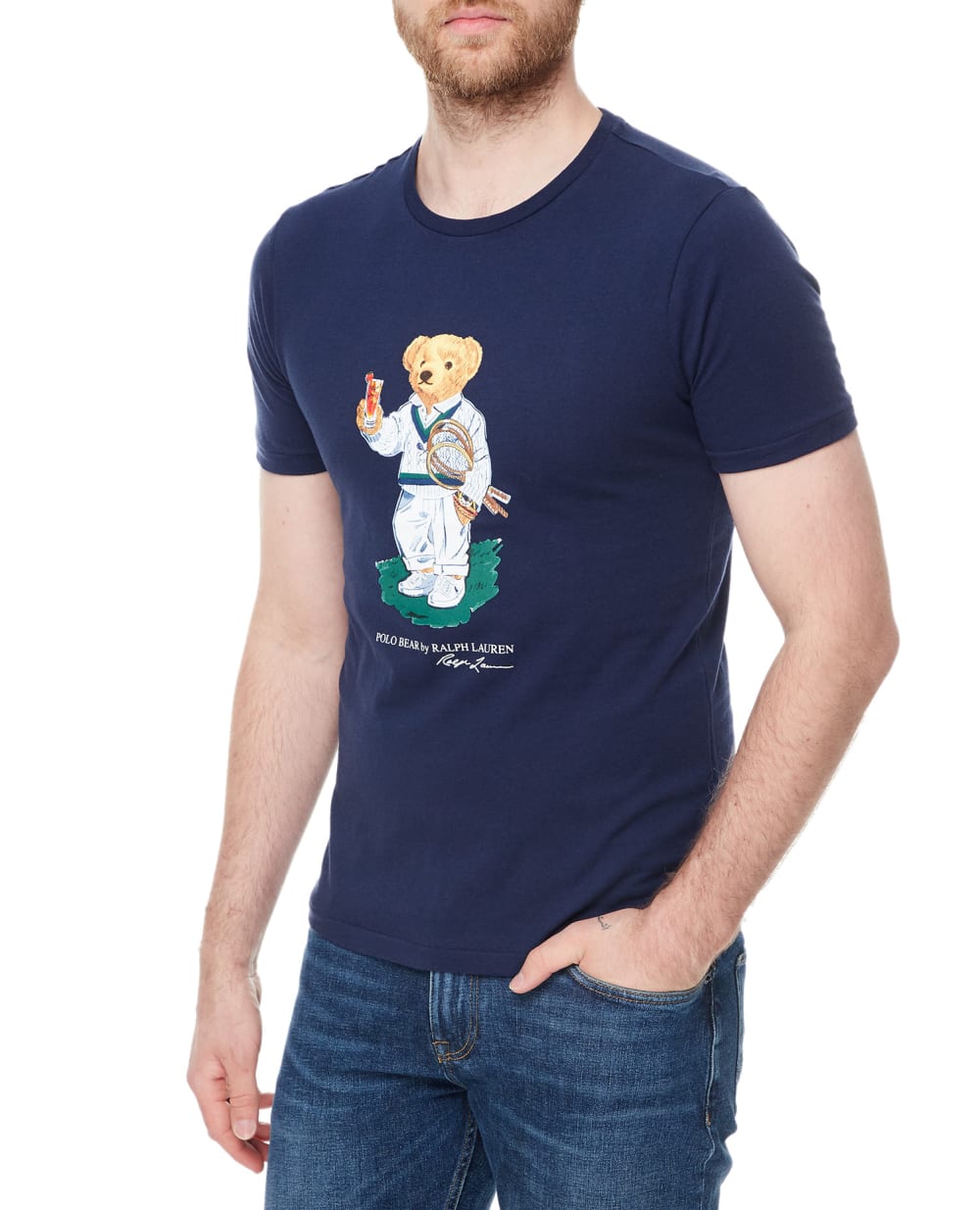 Футболка Polo Bear Polo Ralph Lauren 710910542001, темно-синий цвет • Купить в интернет-магазине Kameron