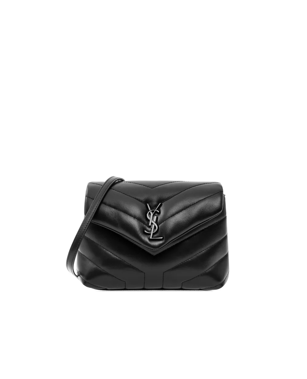 Кожаная сумка Loulou Toy Saint Laurent 678401-DV708, черный цвет • Купить в интернет-магазине Kameron