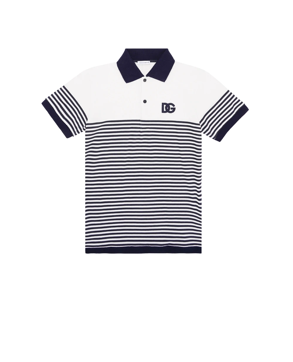 Детское поло Dolce&Gabbana Kids L4JTHK-G7L2K-B, белый цвет • Купить в интернет-магазине Kameron