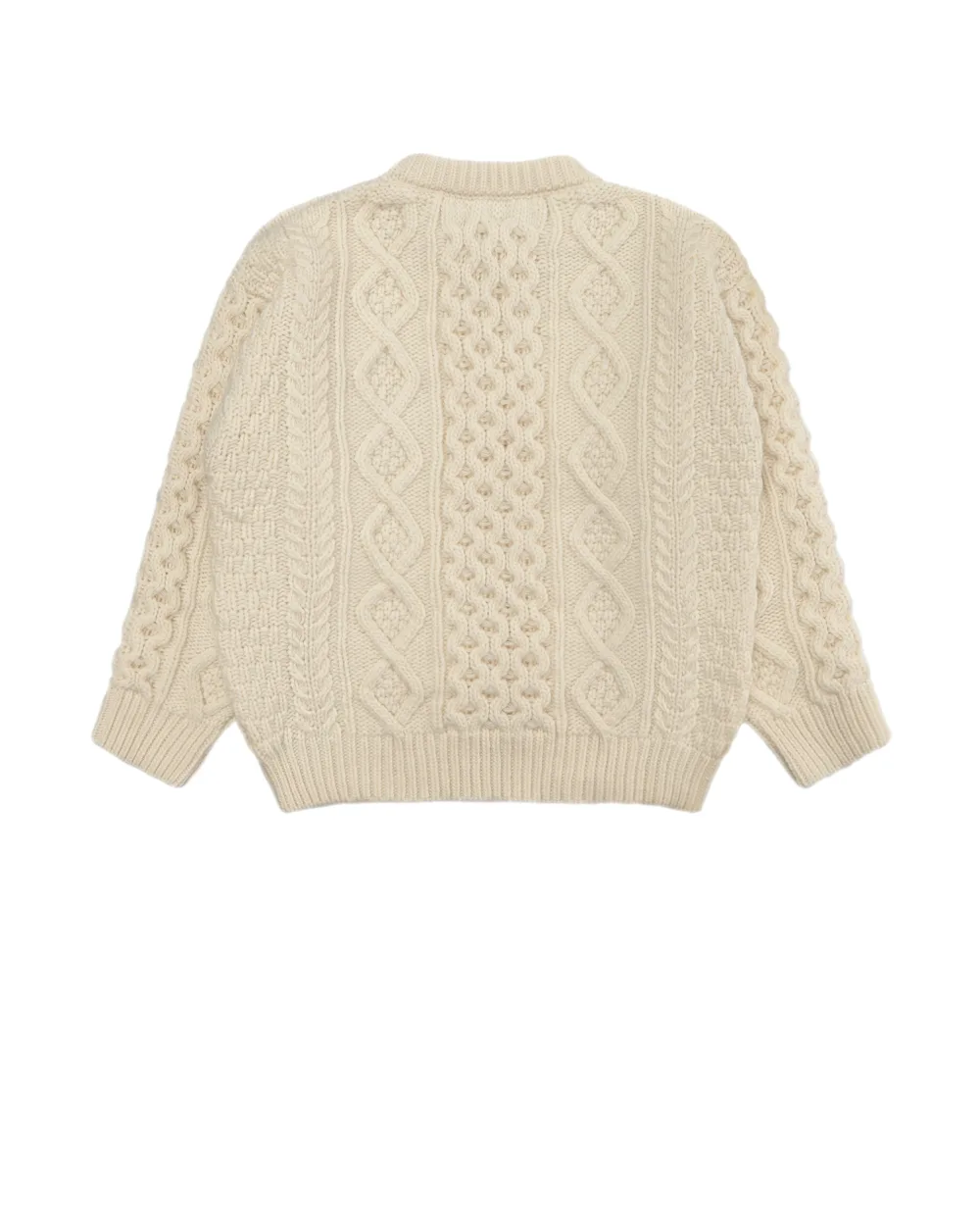 Детский шерстяной свитер Dolce&Gabbana Kids L4KWC8-JBVQ9-S, бежевый цвет • Купить в интернет-магазине Kameron