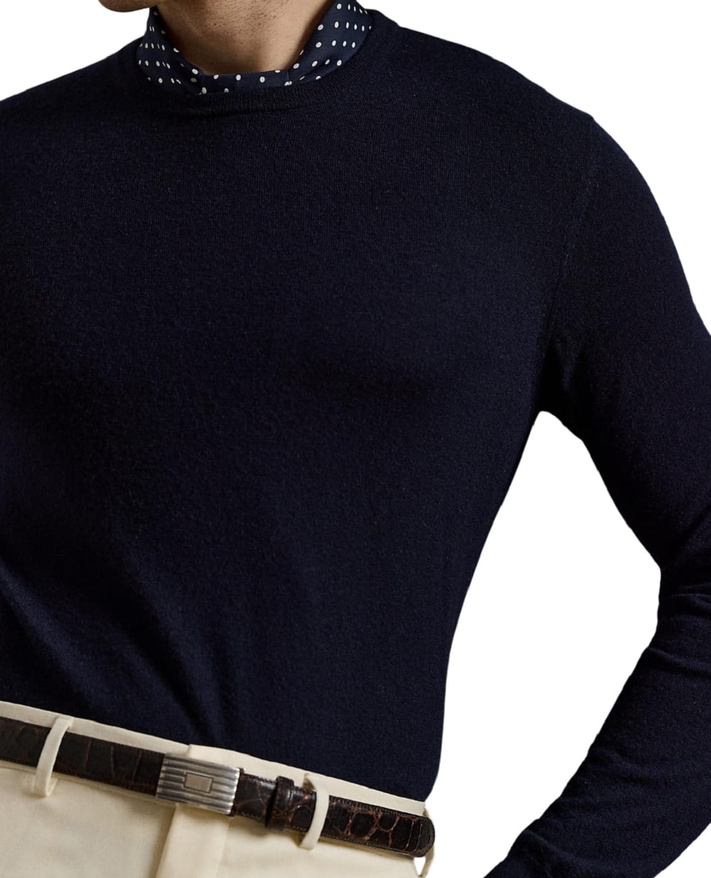 Свитер из кашемира Ralph Lauren Purple Label 790913755005, синий цвет • Купить в интернет-магазине Kameron