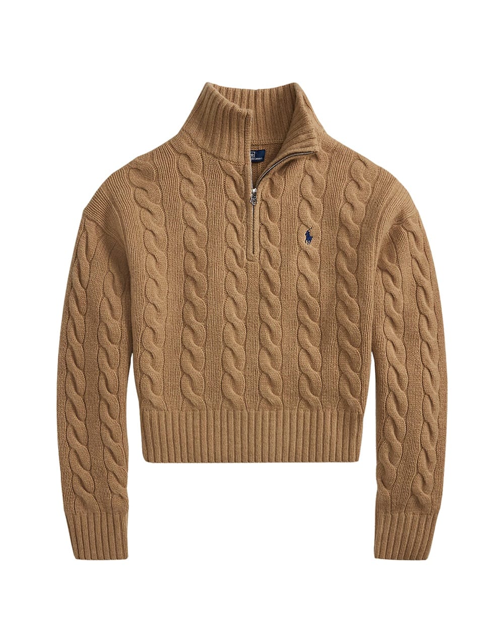 Свитер из шерсти Polo Ralph Lauren 211972130002, коричневый цвет • Купить в интернет-магазине Kameron