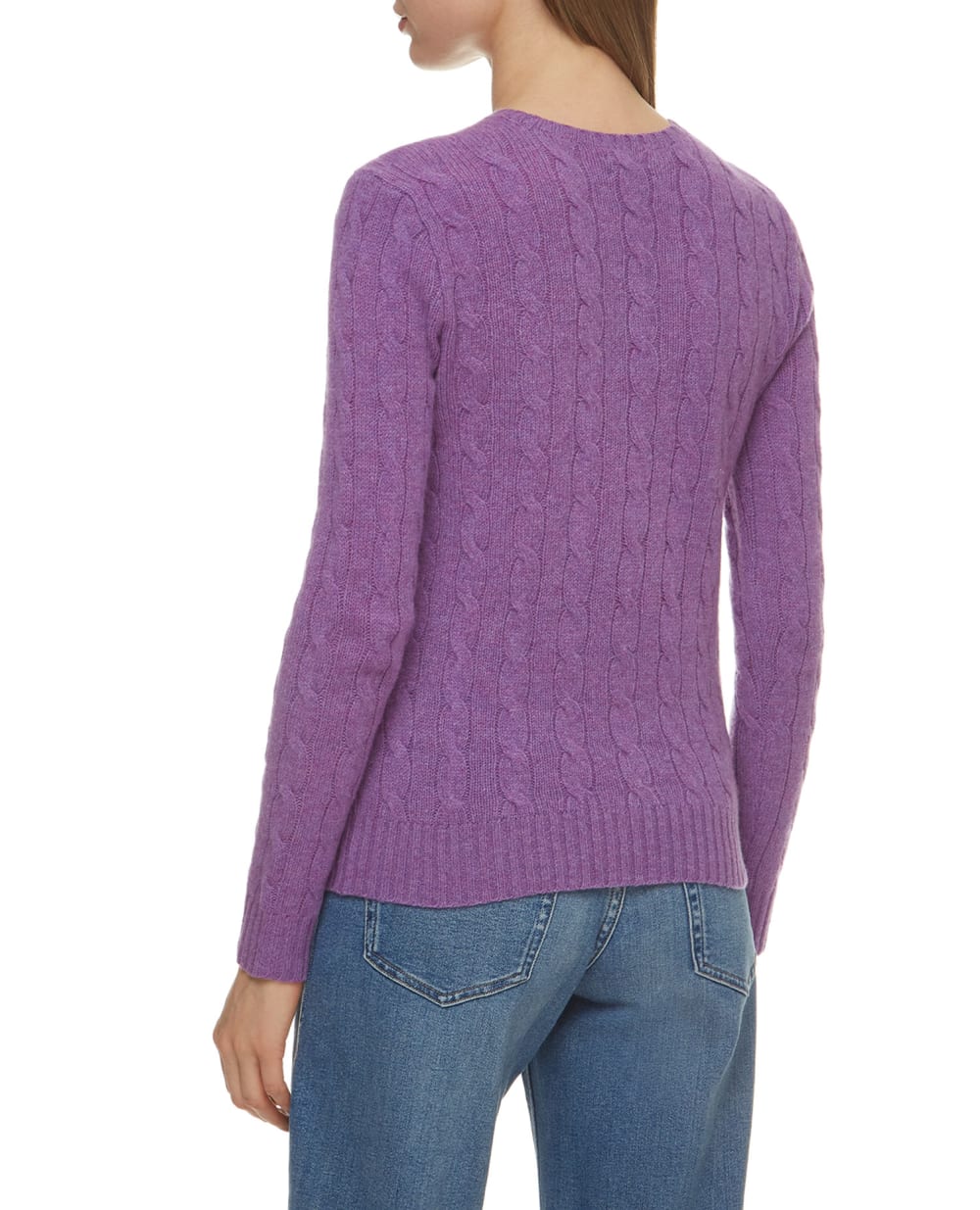 Шерстяной джемпер Polo Ralph Lauren 211525764067, сиреневый цвет • Купить в интернет-магазине Kameron