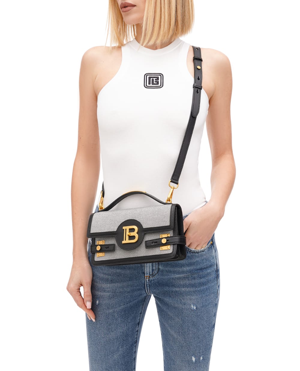 Сумка B-Buzz 24 Balmain CN1DA829TMSY, черный цвет • Купить в интернет-магазине Kameron