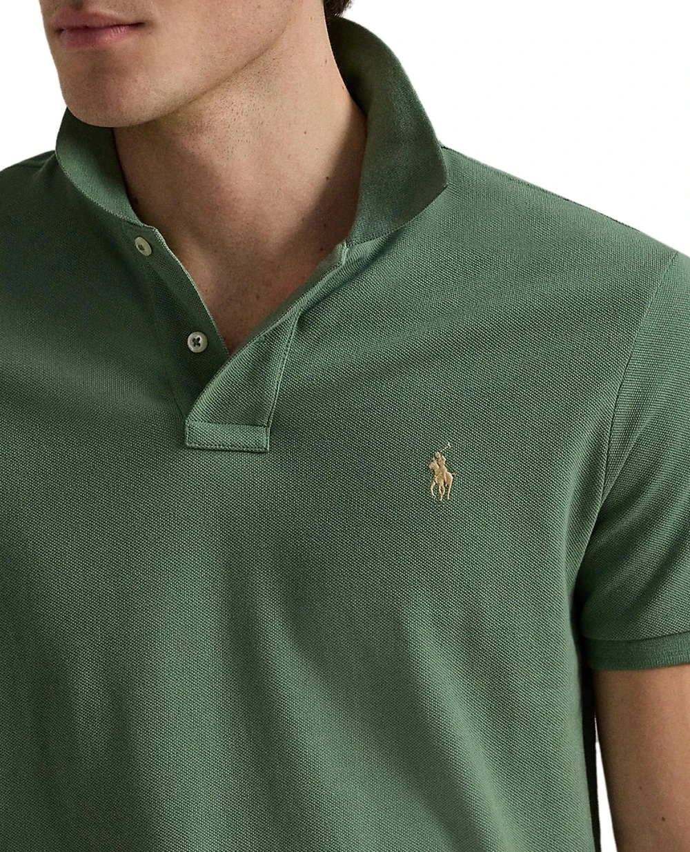 Поло Polo Ralph Lauren 710680784439, зеленый цвет • Купить в интернет-магазине Kameron