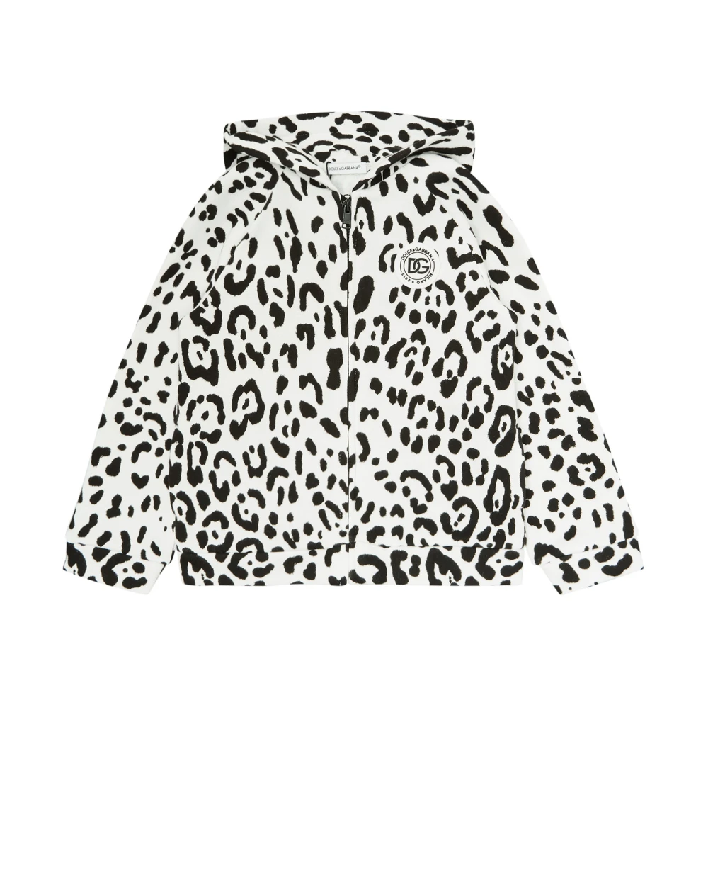 Худи Dolce&Gabbana Kids L2JW4M-G7A6R, белый цвет • Купить в интернет-магазине Kameron