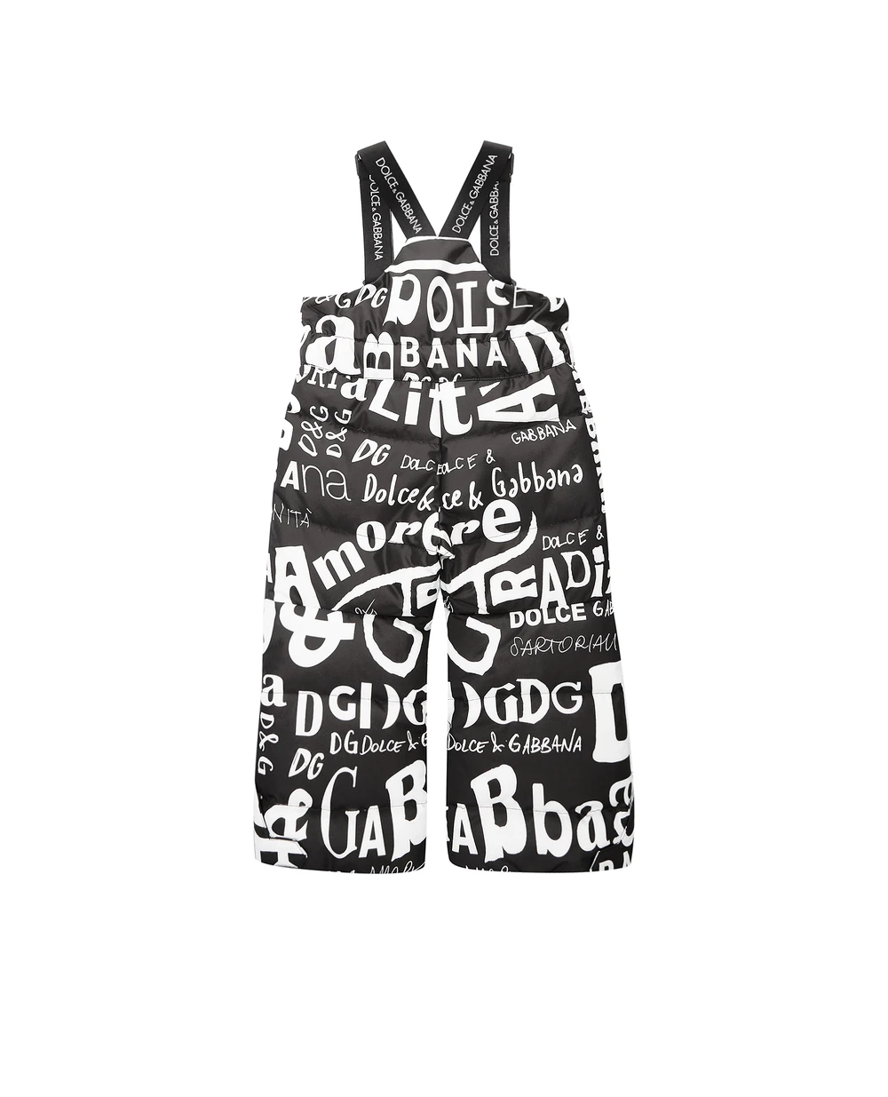 Пуховые брюки Dolce&Gabbana Kids L4JPZ8-FSSES-B, черный цвет • Купить в интернет-магазине Kameron