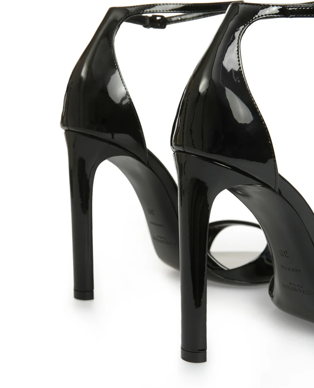 Кожаные босоножки Saint Laurent 604042-0NP00-, черный цвет • Купить в интернет-магазине Kameron