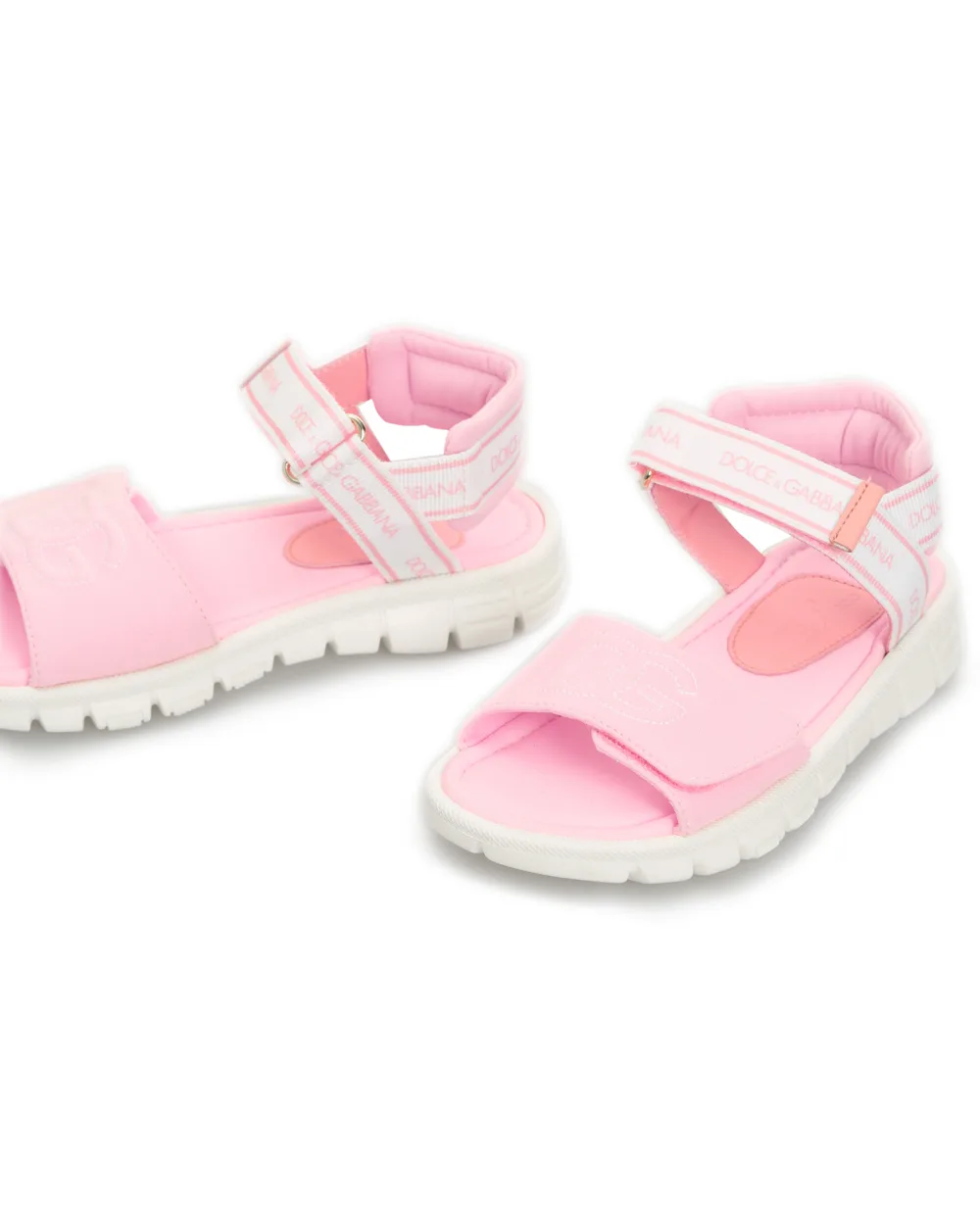 Детские сандали Dolce&Gabbana Kids DA5061-AY233-M, розовый цвет • Купить в интернет-магазине Kameron