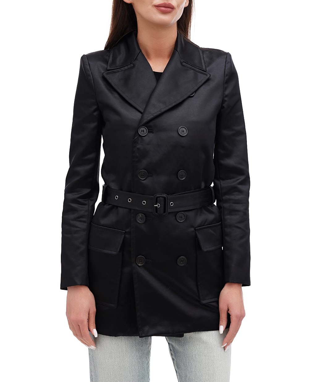Жакет Saint Laurent 778548-Y3C76, чорний колір • Купити в інтернет-магазині Kameron