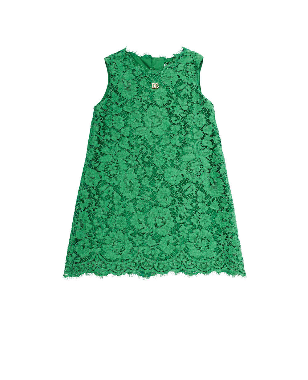 Детское платье Dolce&Gabbana Kids L52DS2-FLM98-B, зеленый цвет • Купить в интернет-магазине Kameron