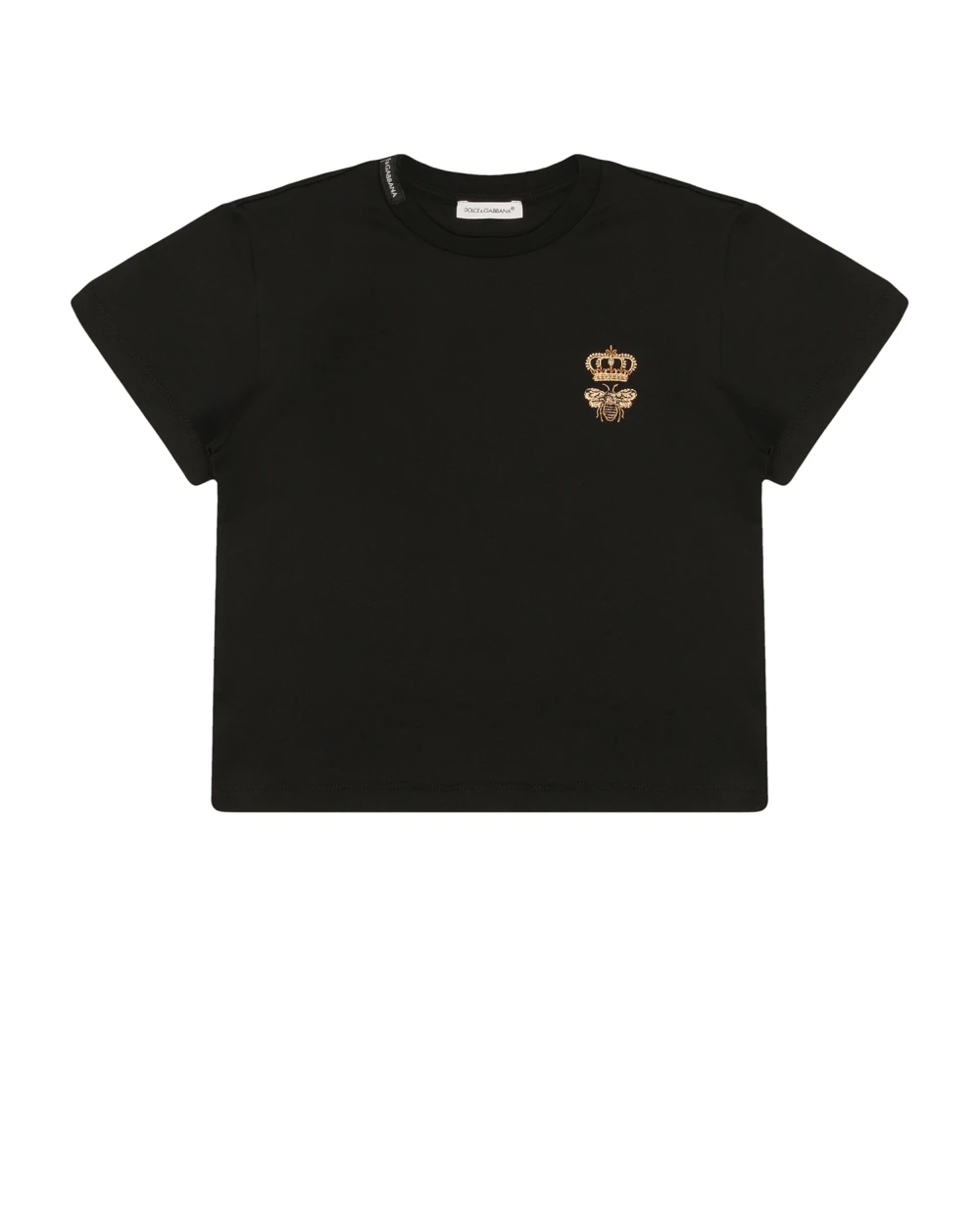 Футболка Dolce&Gabbana Kids L4JTCQ-G7YGN-B, черный цвет • Купить в интернет-магазине Kameron