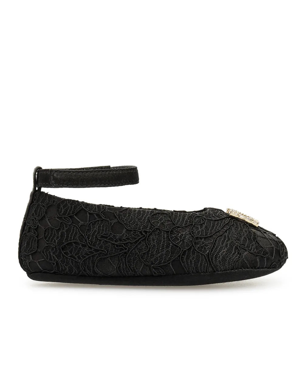 Детские пинетки Dolce&Gabbana Kids DK0065-A9158-, черный цвет • Купить в интернет-магазине Kameron