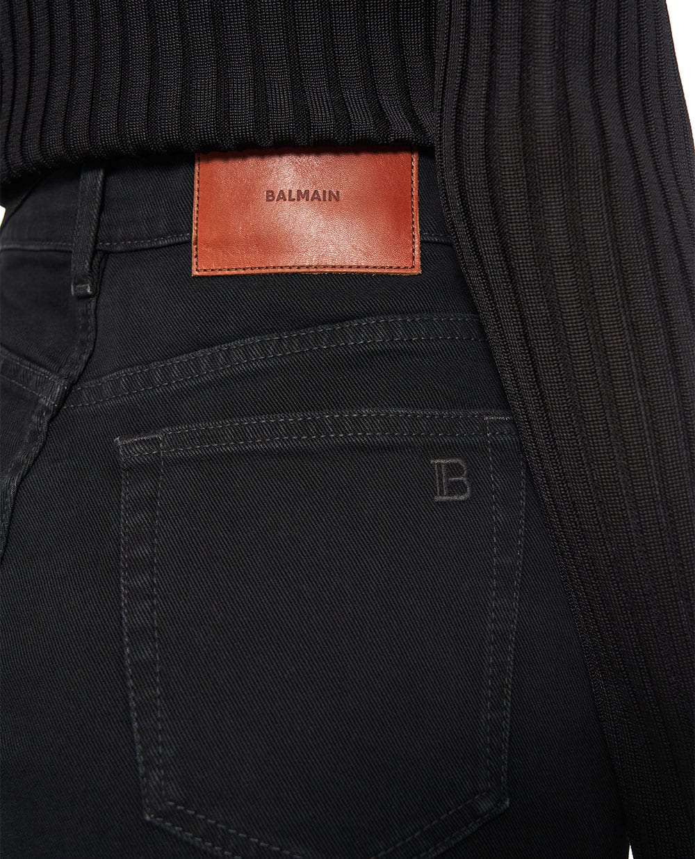 Джинси Balmain PA0000000027, чорний колір • Купити в інтернет-магазині Kameron