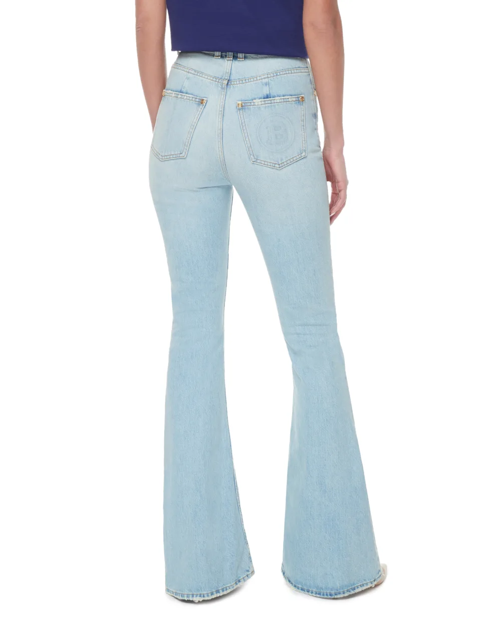 Джинсы Balmain XF1MJ025DB53, голубой цвет • Купить в интернет-магазине Kameron