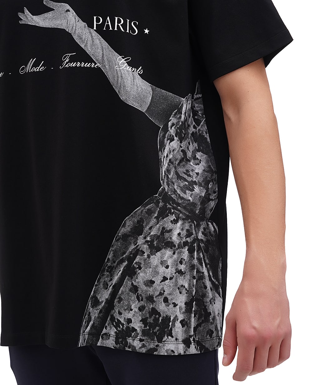 Футболка Balmain BH0EG010GD17, черный цвет • Купить в интернет-магазине Kameron