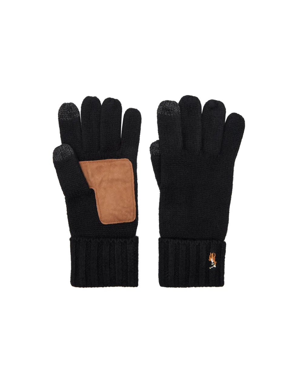 Шерстяные перчатки Polo Ralph Lauren 449777692001, черный цвет • Купить в интернет-магазине Kameron