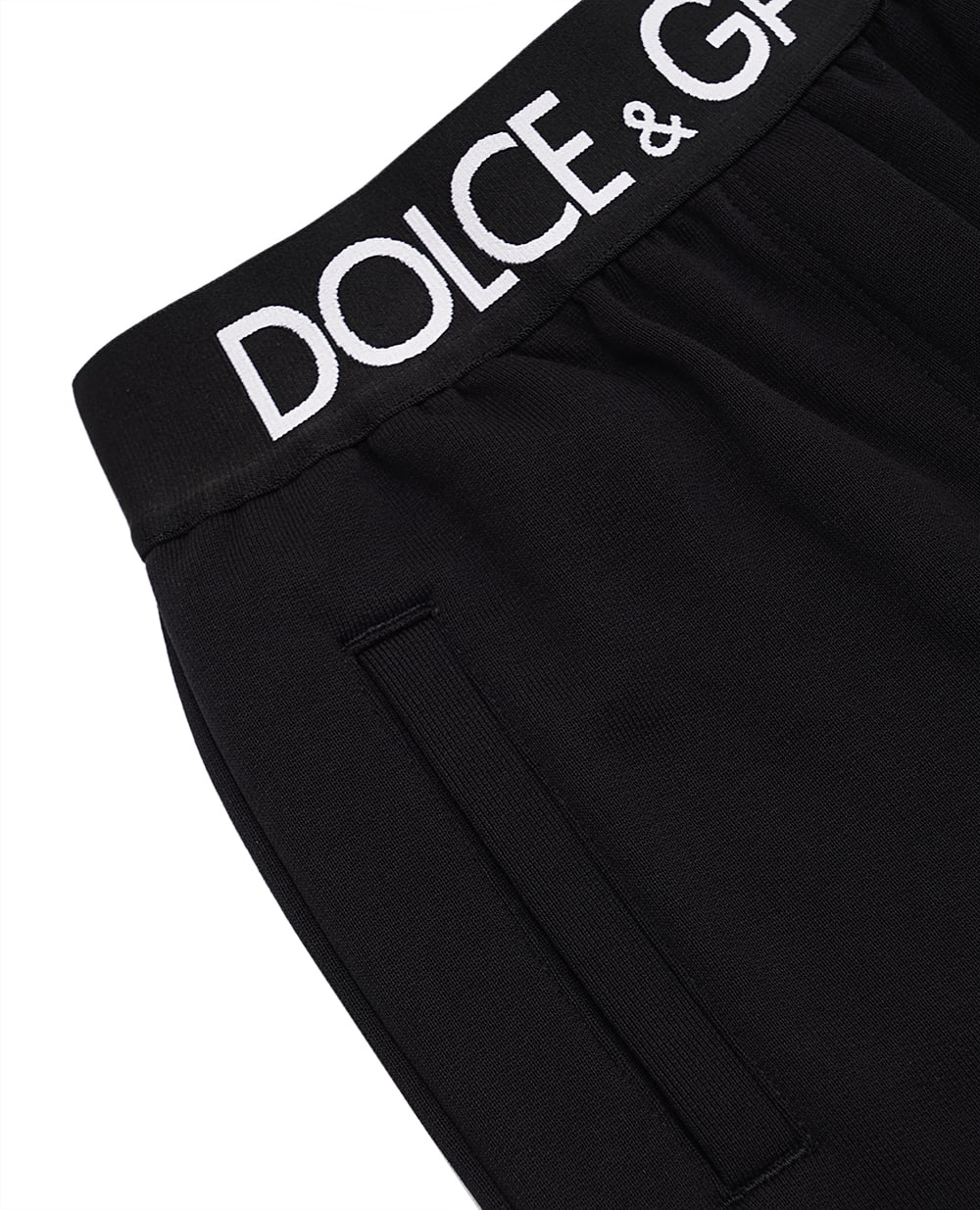 Детские спортивные брюки (костюм) Dolce&Gabbana Kids L5JP9G-G7E3Z-B, черный цвет • Купить в интернет-магазине Kameron