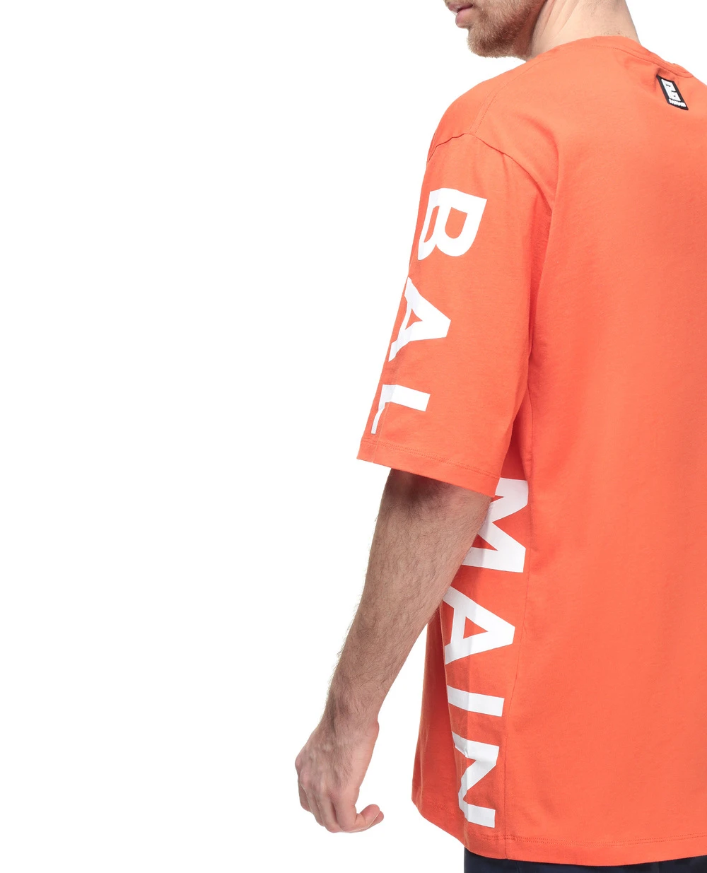 Футболка Balmain XH1EH015BB15-S, оранжевый цвет • Купить в интернет-магазине Kameron