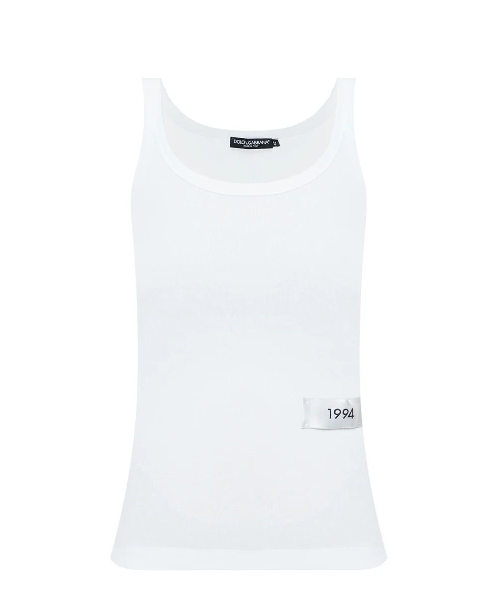 Майка Dolce&Gabbana F8K97T-G7JJ6, белый цвет • Купить в интернет-магазине Kameron