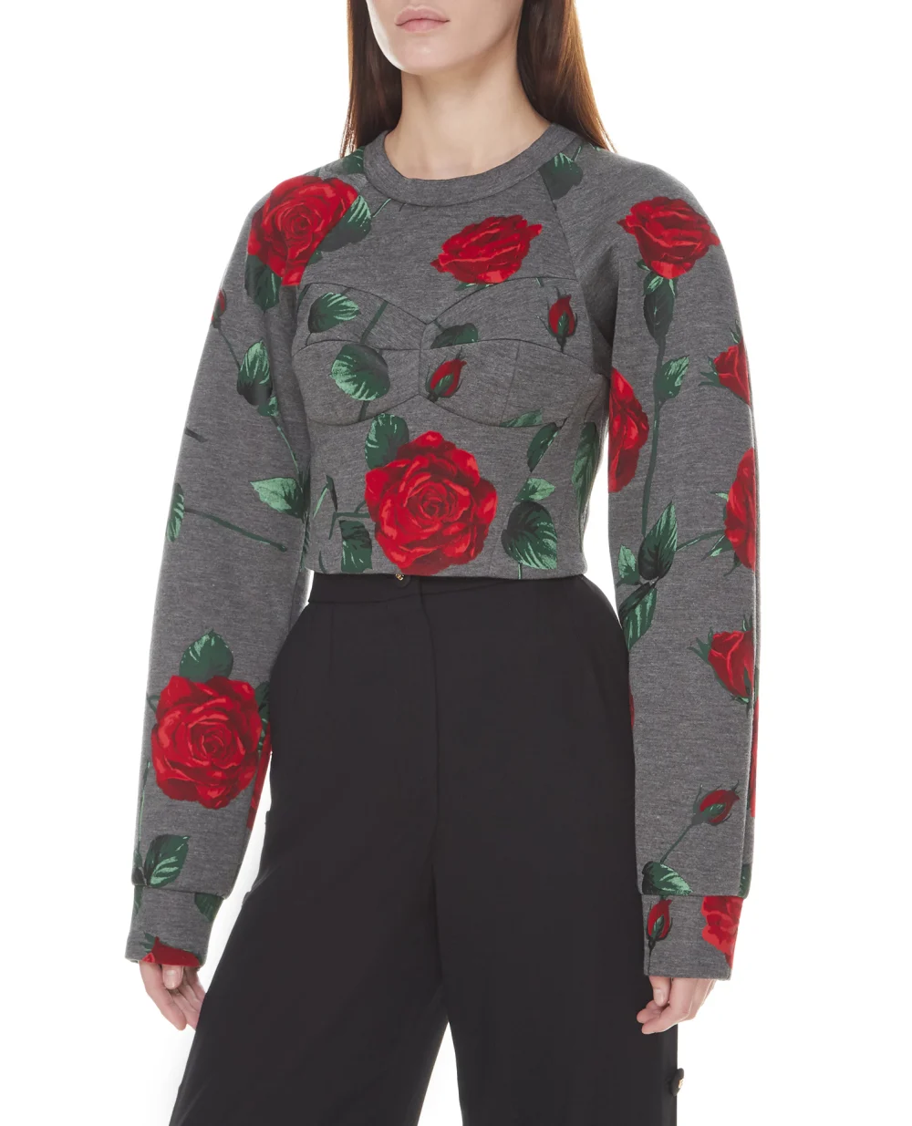 Свитшот Dolce&Gabbana F9L07T-FPG65, серый цвет • Купить в интернет-магазине Kameron