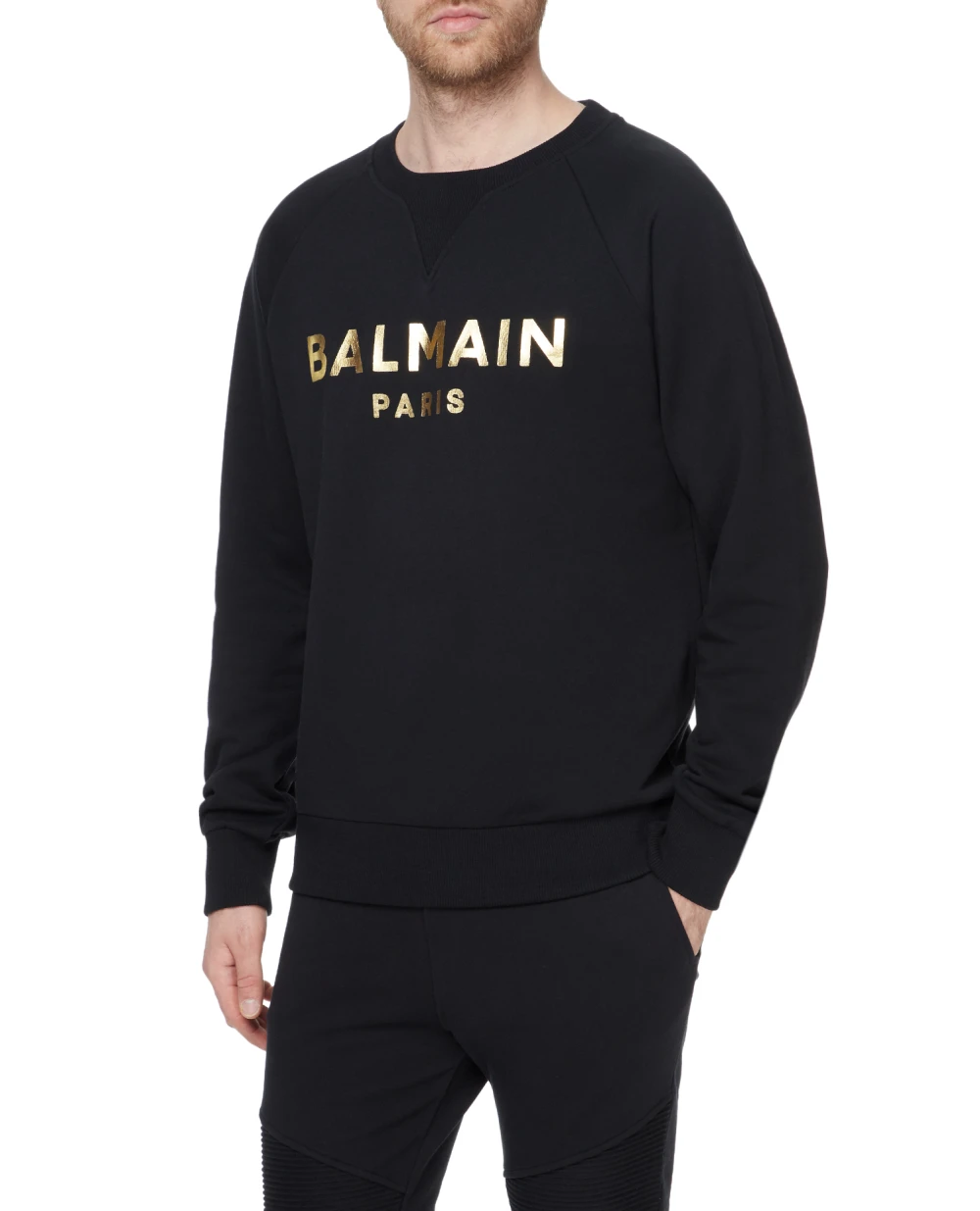 Свитшот Balmain AH1JQ005BB29, черный цвет • Купить в интернет-магазине Kameron