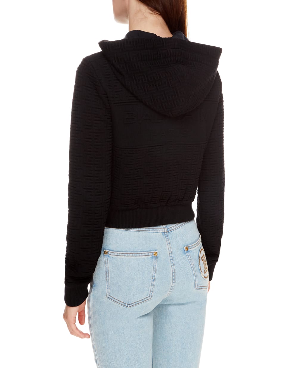 Худи Balmain WF1JX000J183, черный цвет • Купить в интернет-магазине Kameron