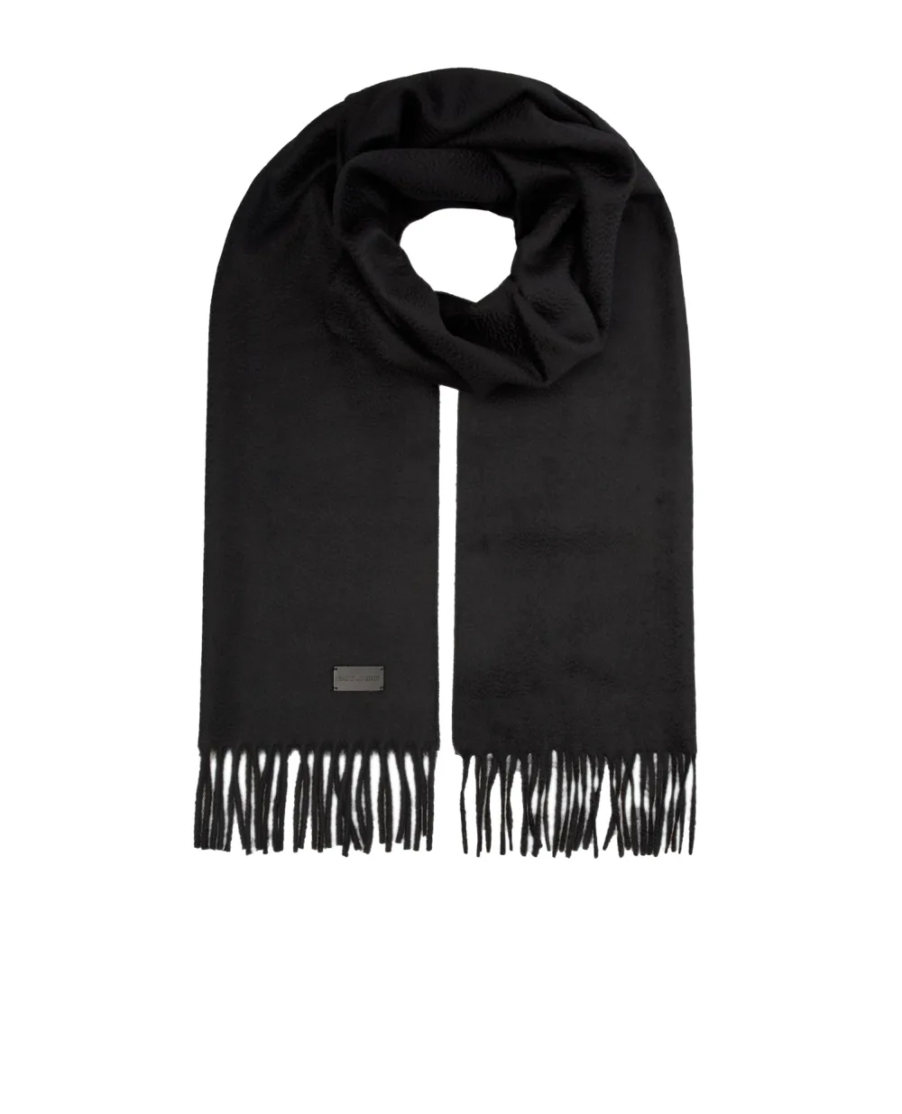 Кашемировый шарф Saint Laurent 490896-3Y201, черный цвет • Купить в интернет-магазине Kameron