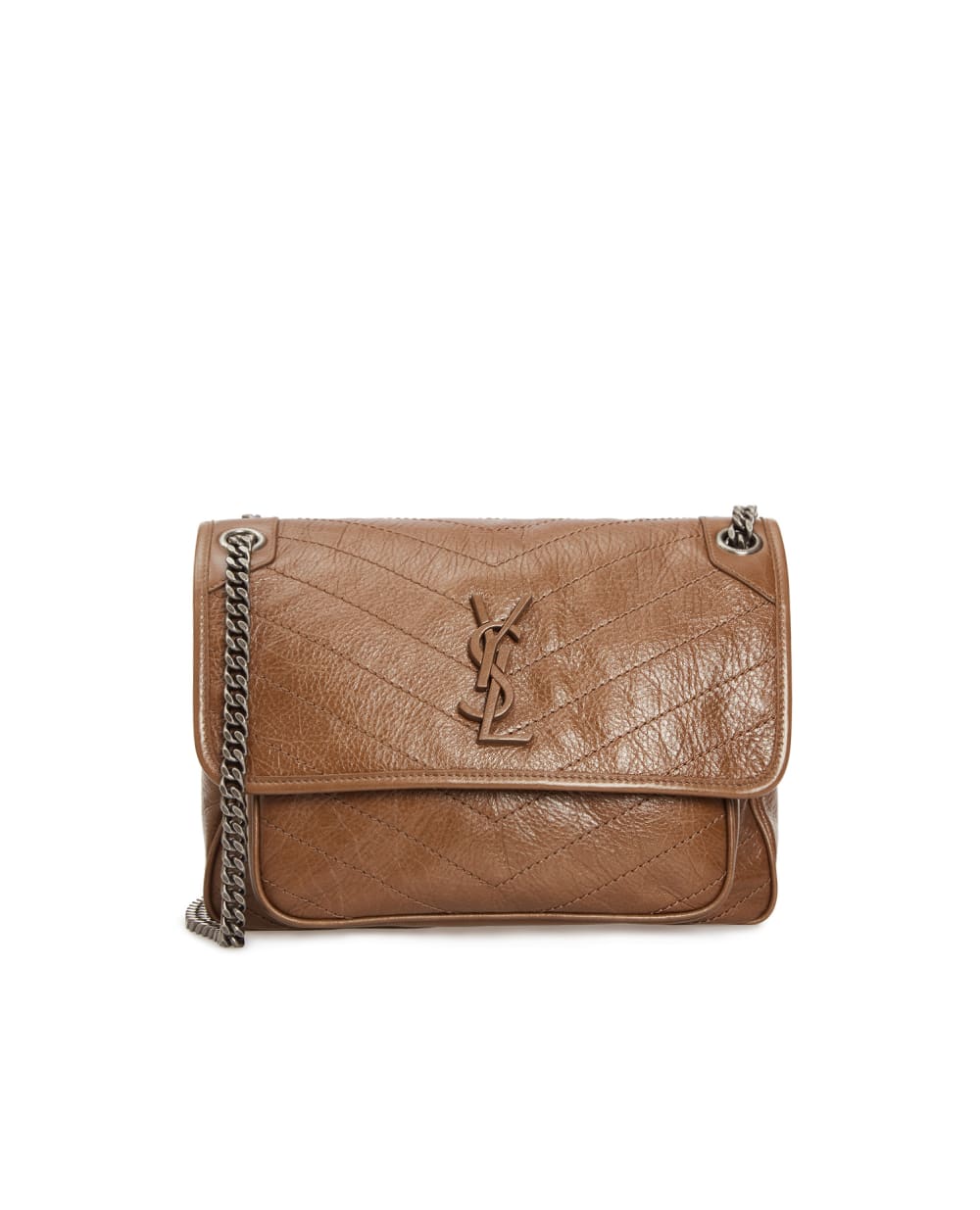 Кожаная сумка Niki Medium Saint Laurent 633158-1YG04, коричневый цвет • Купить в интернет-магазине Kameron