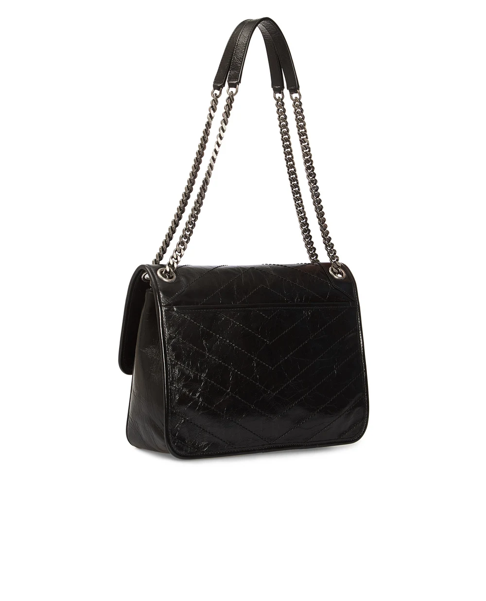 Кожаная сумка Niki Medium Saint Laurent 633158-0EN04-, черный цвет • Купить в интернет-магазине Kameron
