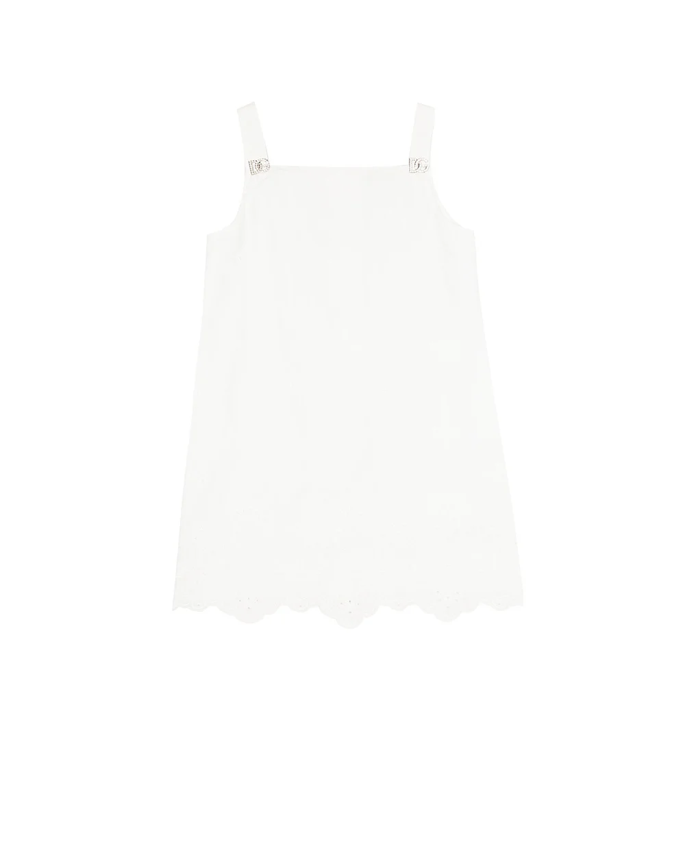 Сарафан Dolce&Gabbana Kids L53DC0-HLM6Q-S, белый цвет • Купить в интернет-магазине Kameron