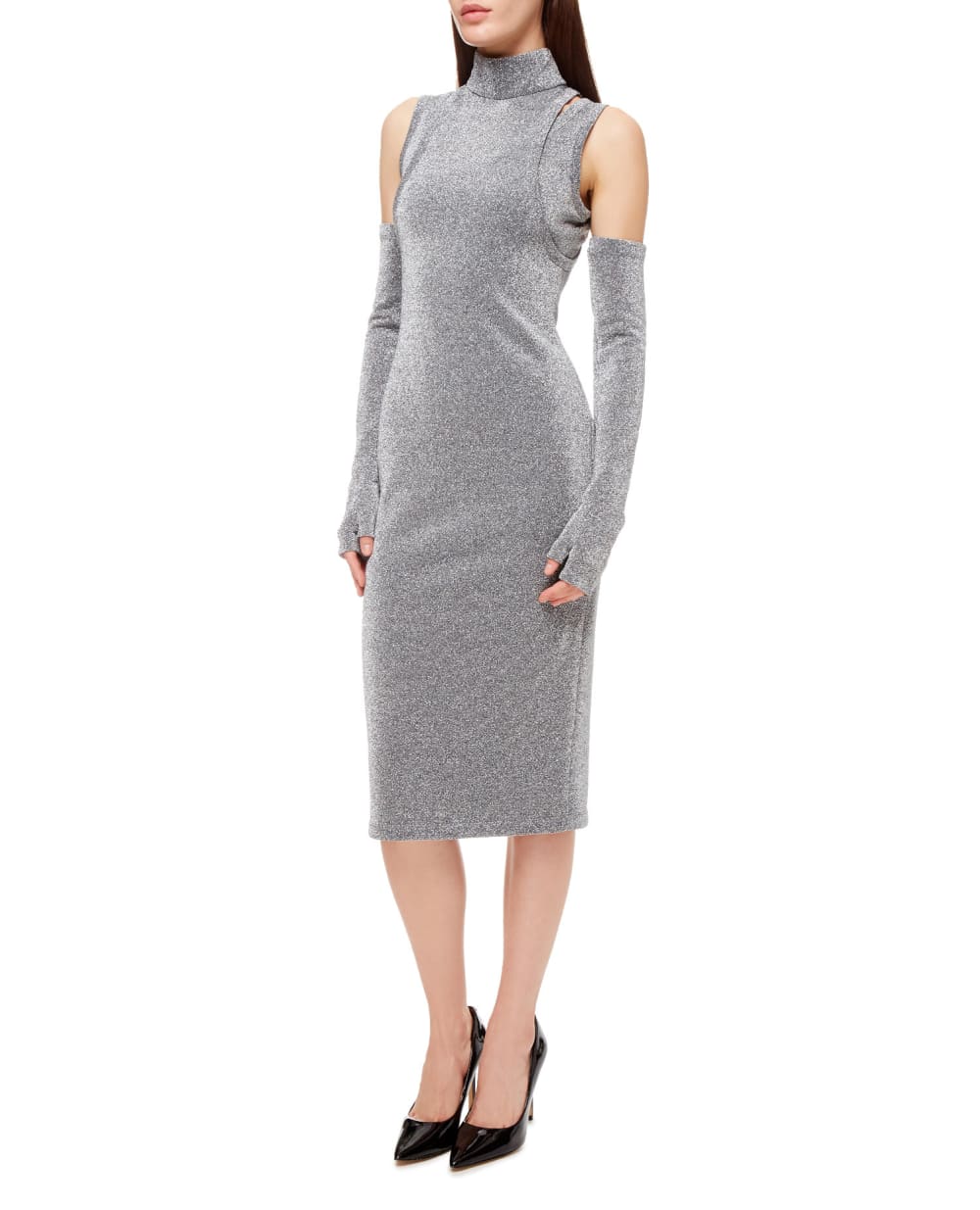 Платье Balmain WF0RJ051J202, серебряный цвет • Купить в интернет-магазине Kameron